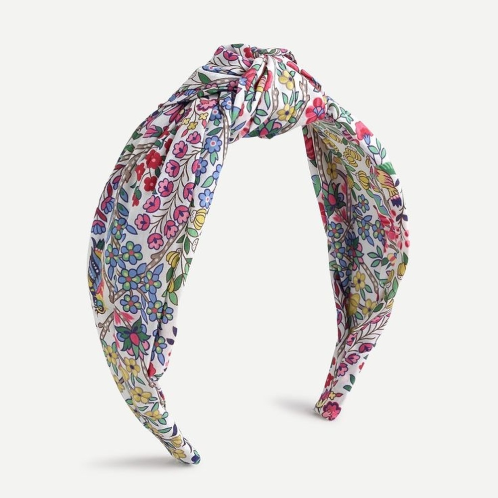 J. Crew Floral Print Turban Knot Headband